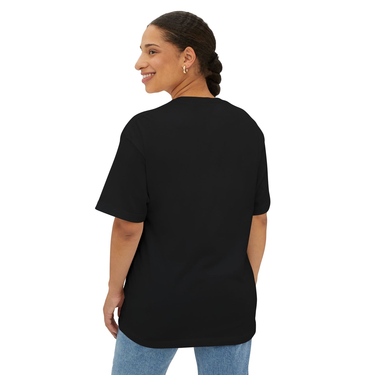 “BLACK” Census Box Oversized Tee