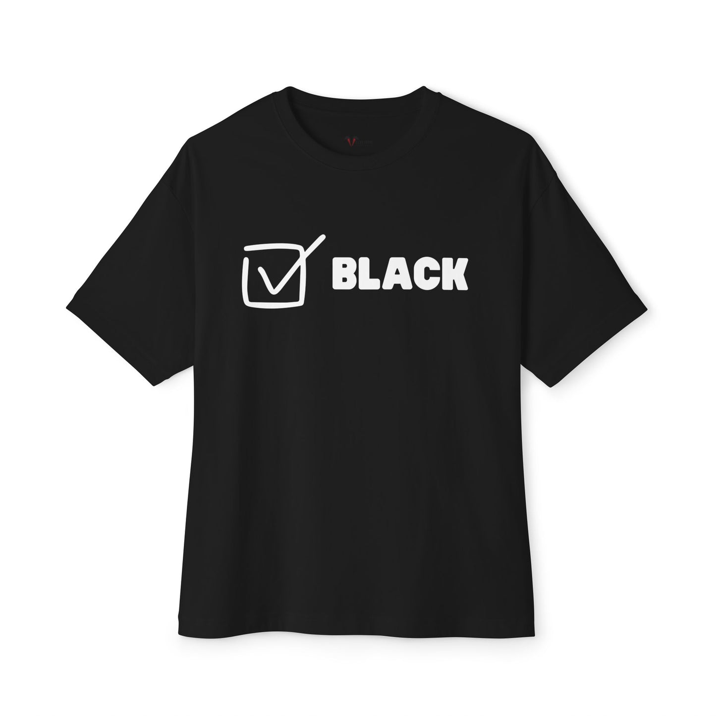 “BLACK” Census Box Oversized Tee